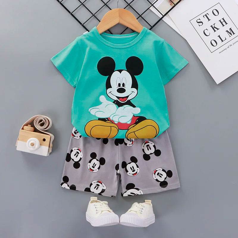 2pcs set Shirt and Pants for Children multivariant