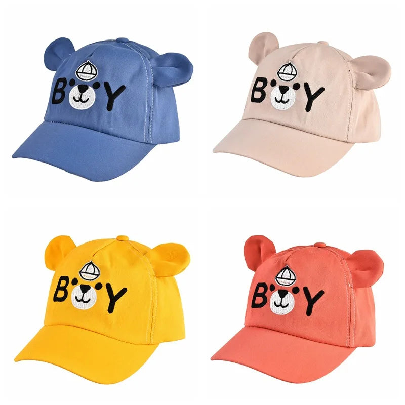 Summer cap with fun animals for children multivariant