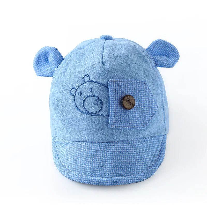 Summer cap with fun animals for children multivariant