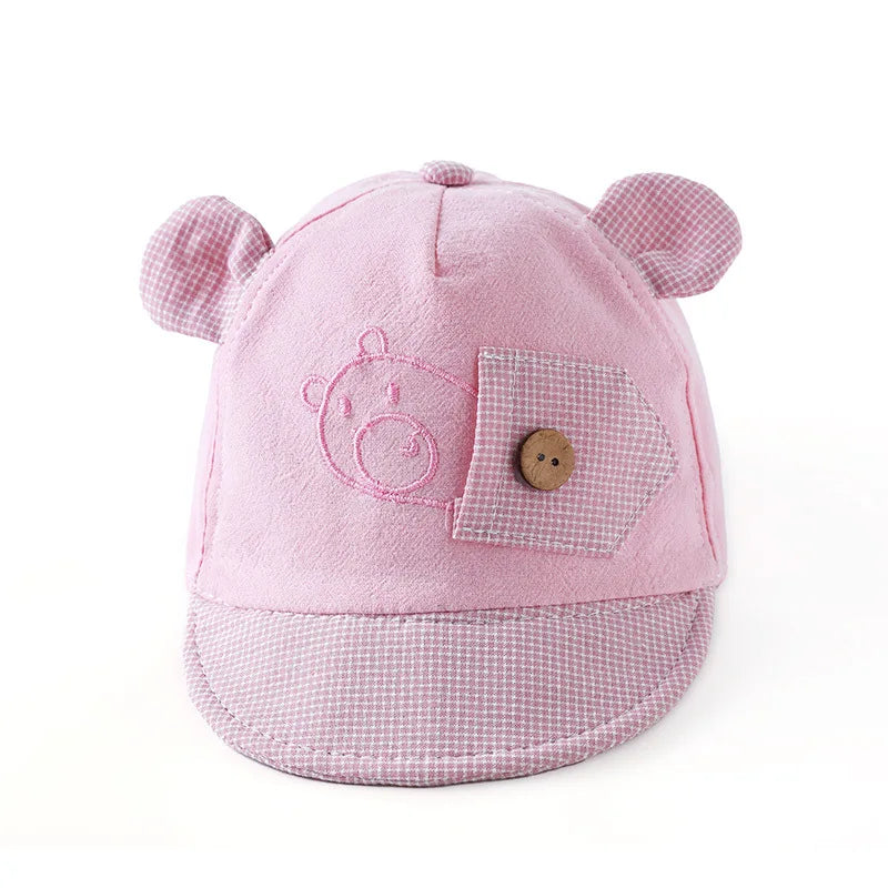 Summer cap with fun animals for children multivariant