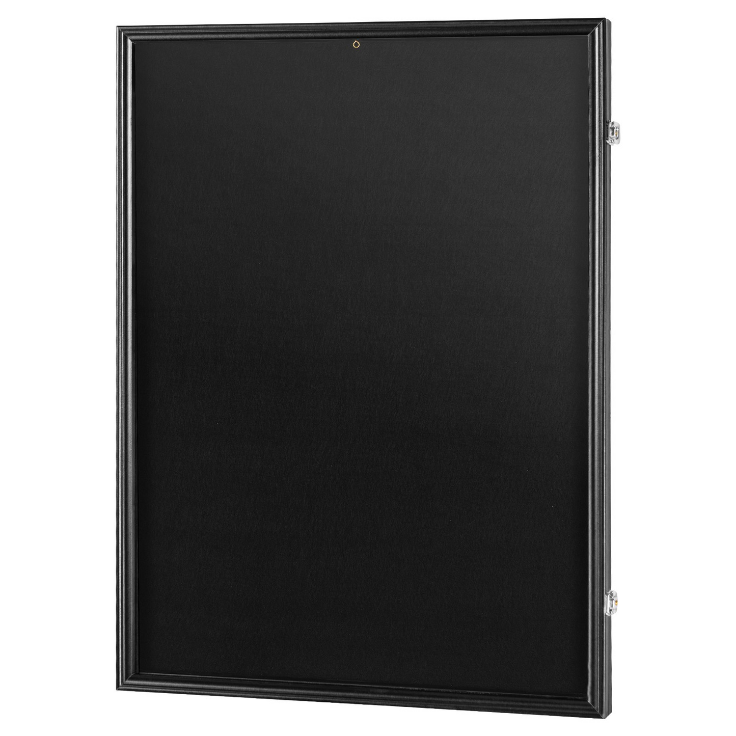 VEVOR Jersey Display Frame Case, 24 x 32 x 1.5 in, Large Lockable Sport Jersey Shadow Box with 98% UV Protection PC Glass and Hangers, for Baseball Basketball Football Hockey Shirt and Uniform, Black