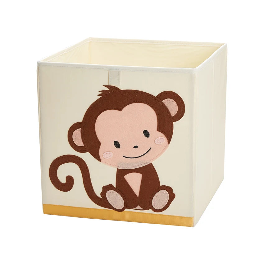 Squared Foldable Storage Box with Animals Multivariant