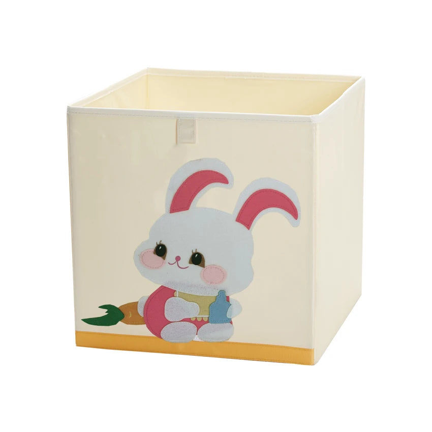 Squared Foldable Storage Box with Animals Multivariant