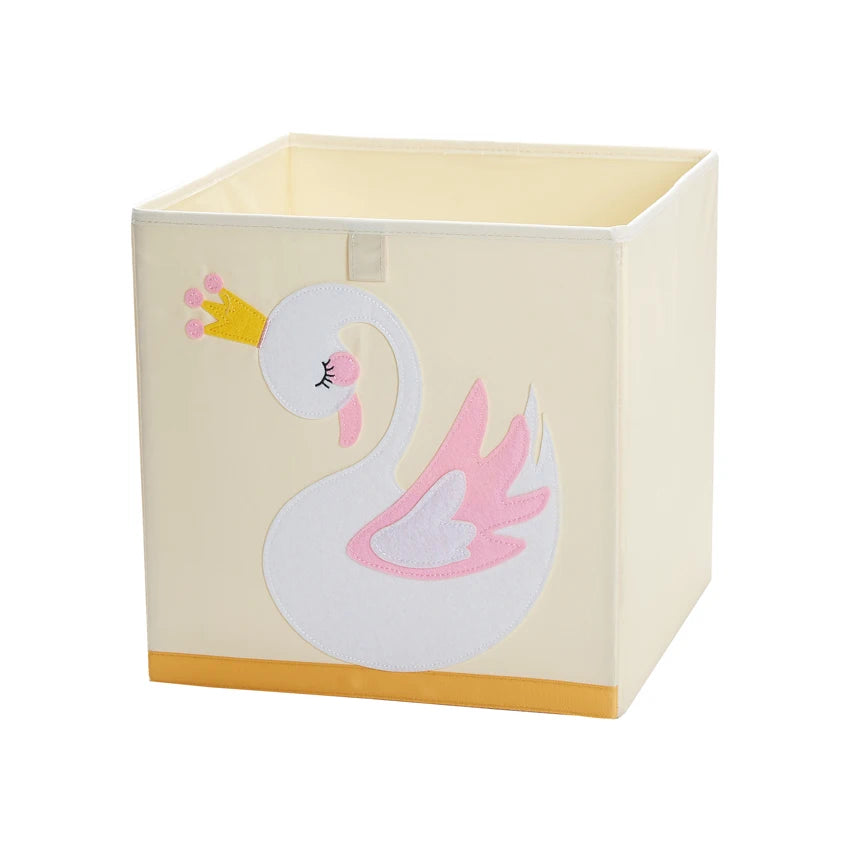 Squared Foldable Storage Box with Animals Multivariant