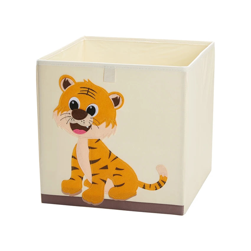 Squared Foldable Storage Box with Animals Multivariant