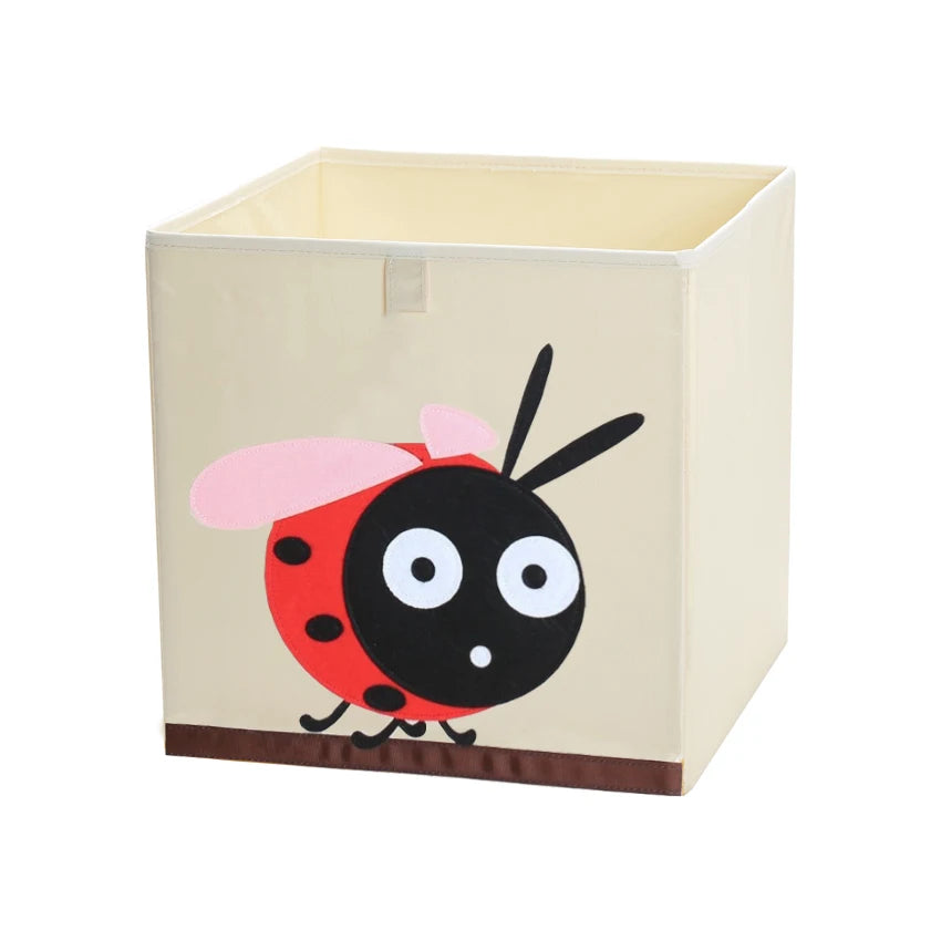 Squared Foldable Storage Box with Animals Multivariant