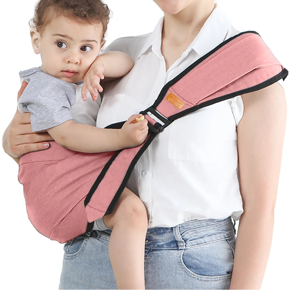 Universal baby carrier with shoulder strap multivariant