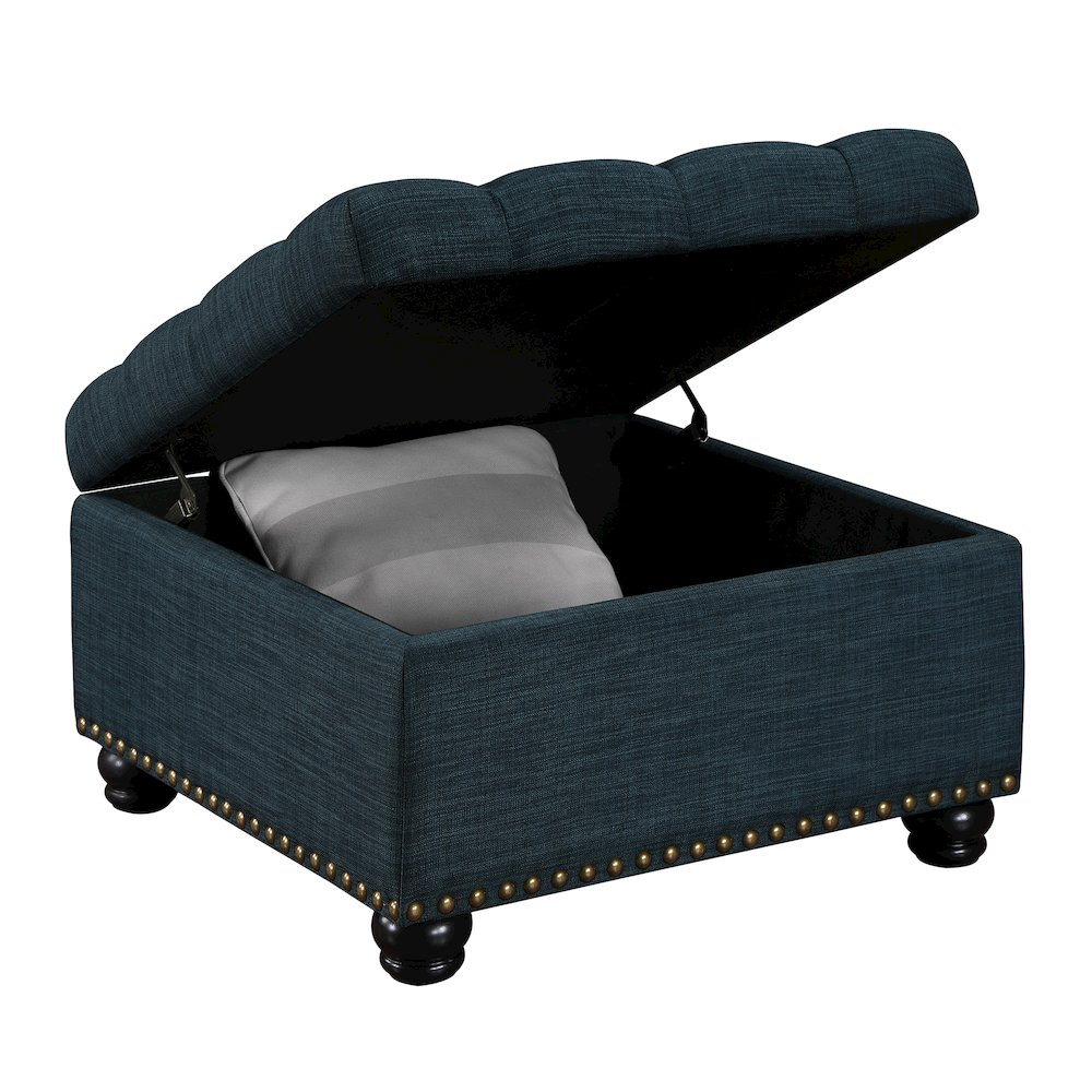 Designs4Comfort Herald Square Ottoman Coffee Table with Storage