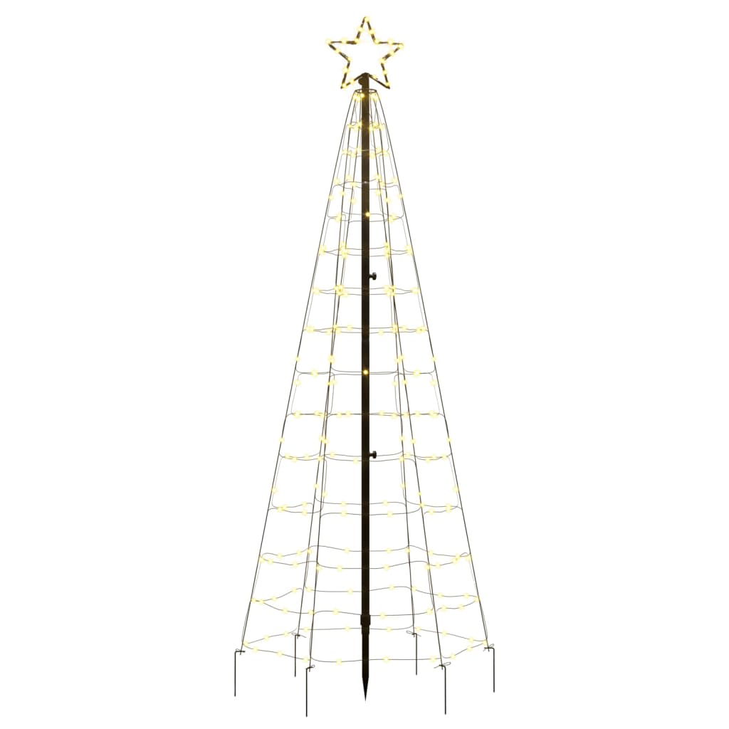 Christmas Tree Light with Spikes 220 LEDs Warm White 70.9"