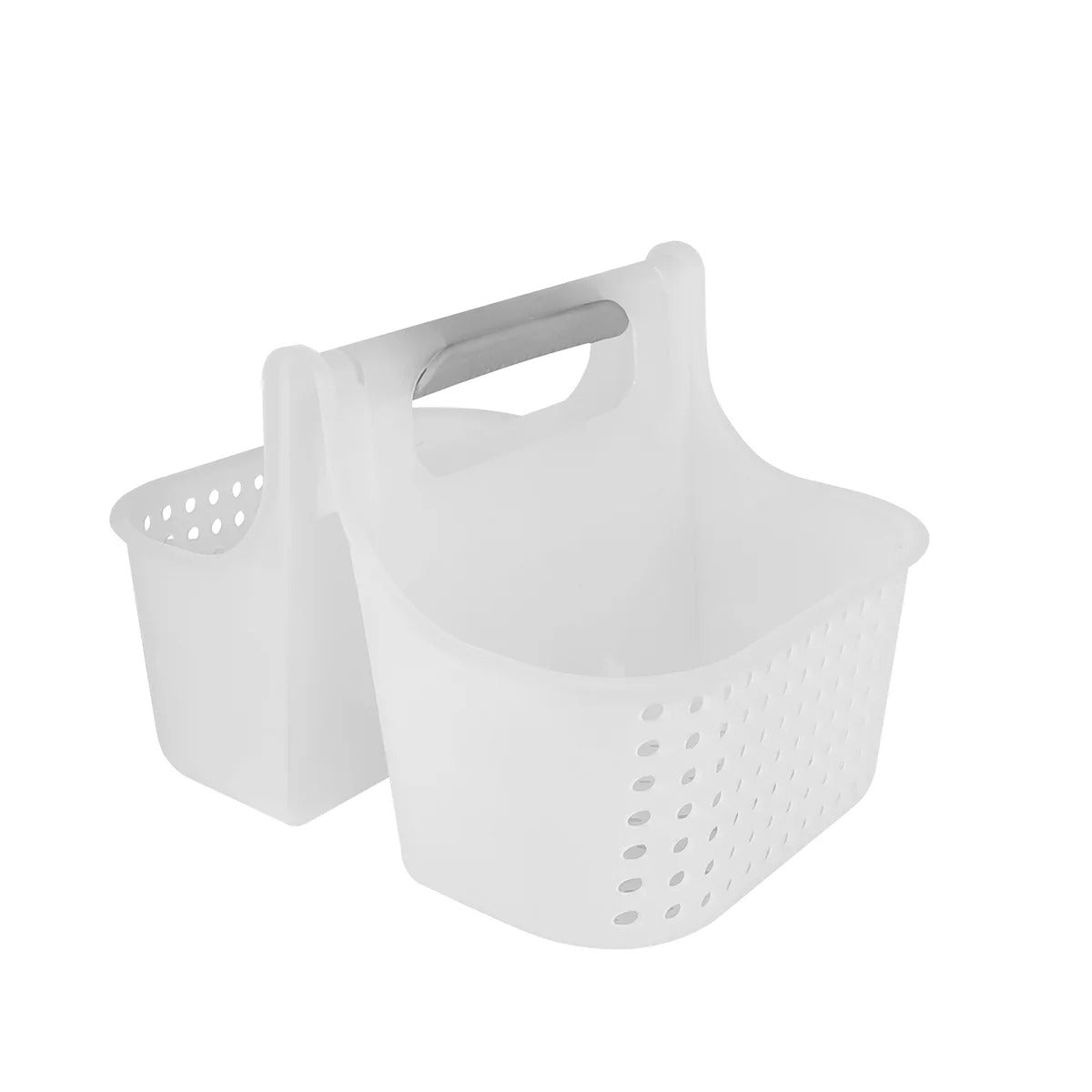 Portable Shower Caddy, Bathroom Organizer Basket, Perfect Size for Dorm/College, Plastic Bath Tote, Dries Quickly with Drainage Holes