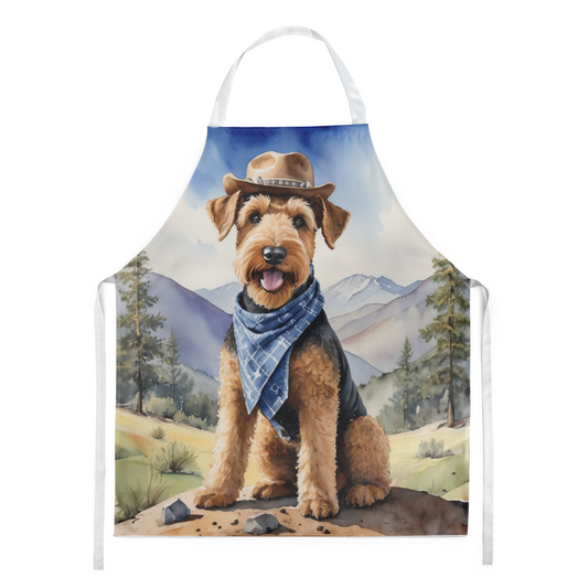 Airedale Terrier Cowboy Welcome Apron