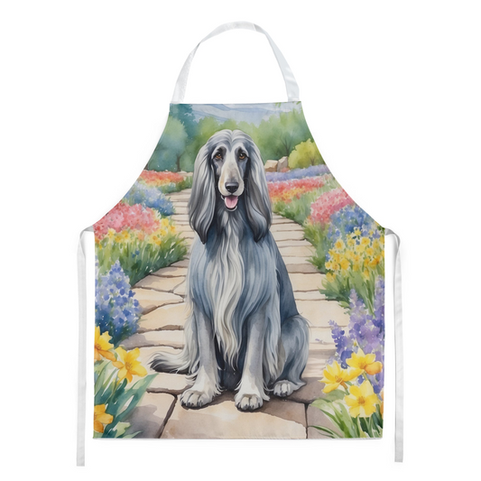 Afghan Hound Spring Garden Apron