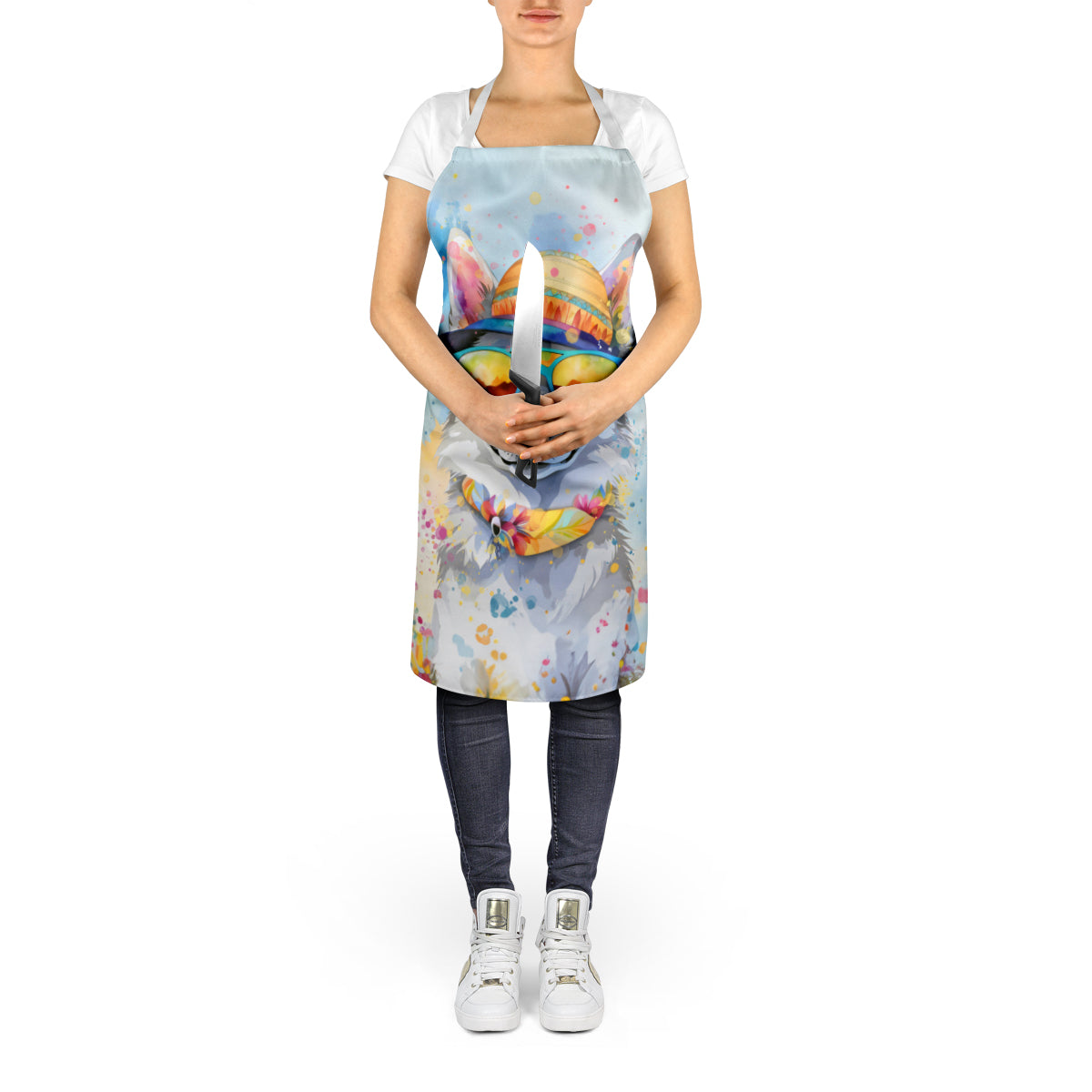 Alaskan Klee Kai Hippie Dawg Apron