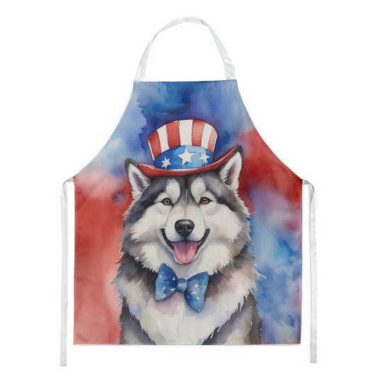 Alaskan Malamute Patriotic American Apron