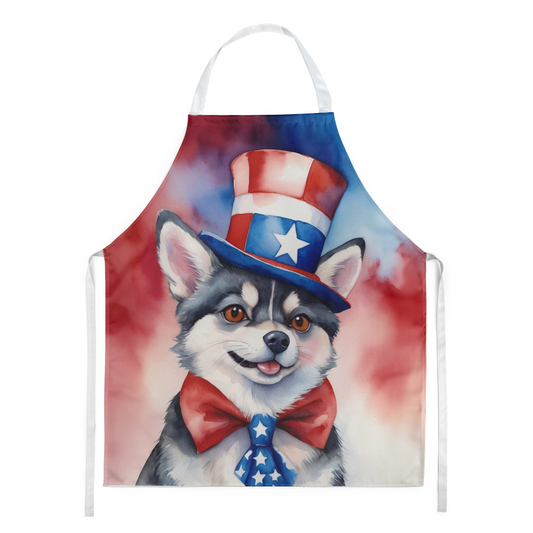 Alaskan Klee Kai Patriotic American Apron