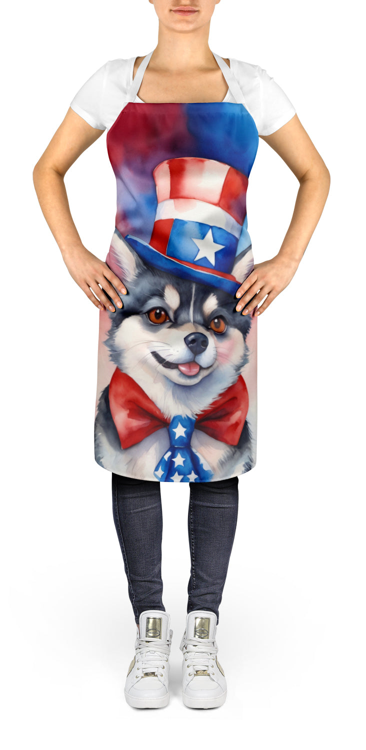 Alaskan Klee Kai Patriotic American Apron