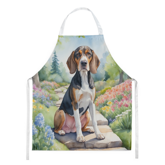 American English Coonhound Spring Garden Apron