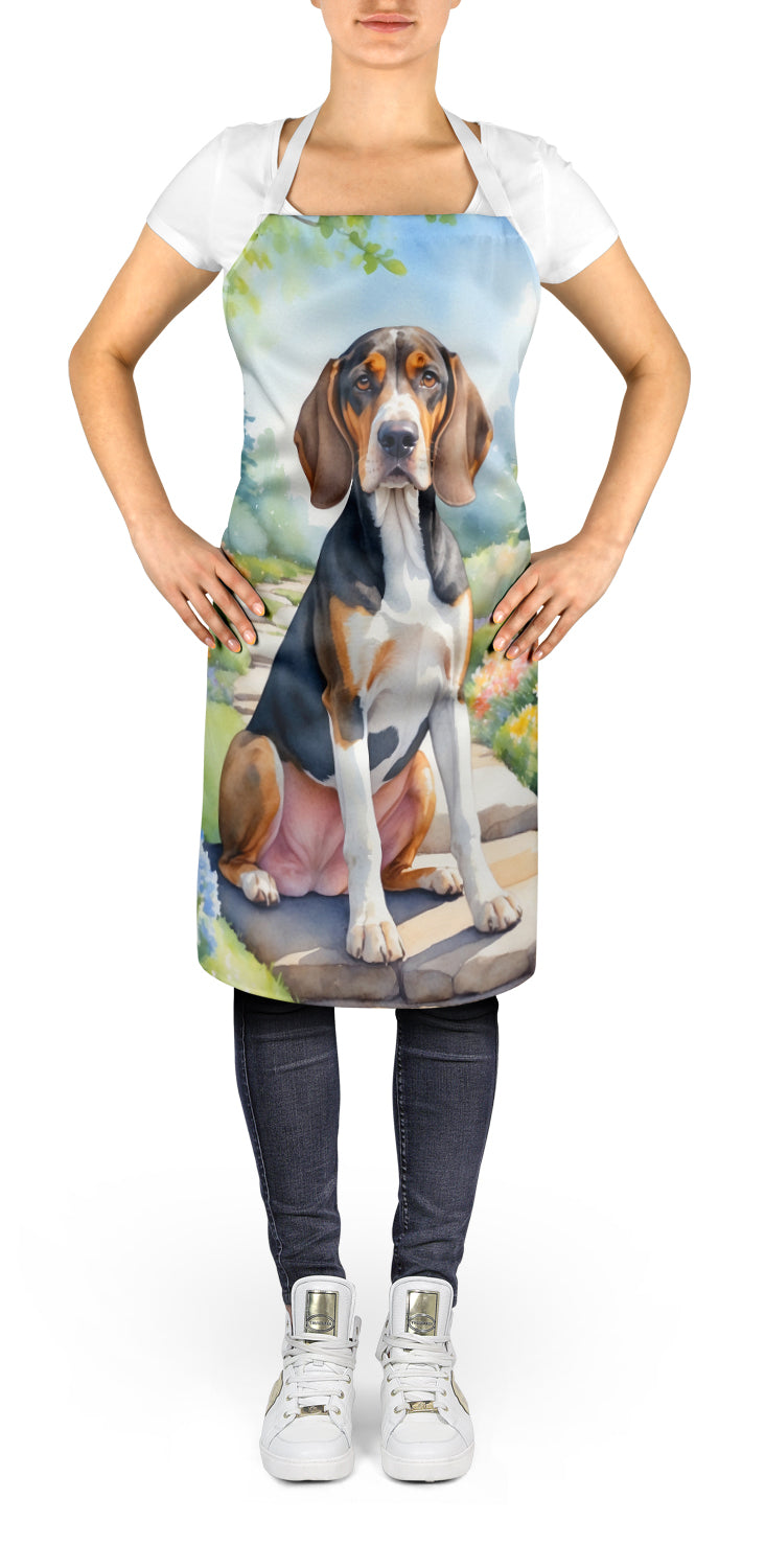 American English Coonhound Spring Garden Apron