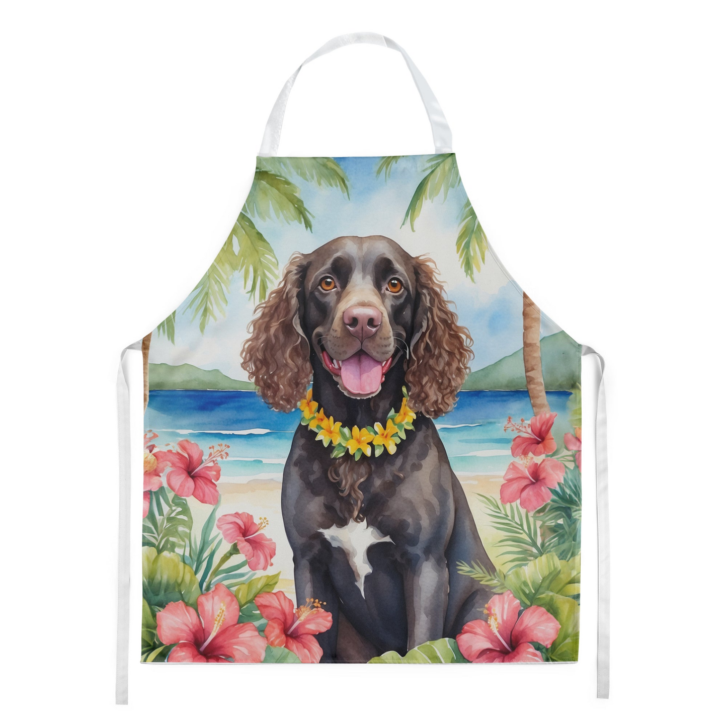 American Water Spaniel Luau Apron