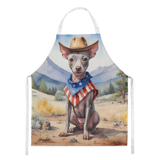 American Hairless Terrier Cowboy Welcome Apron