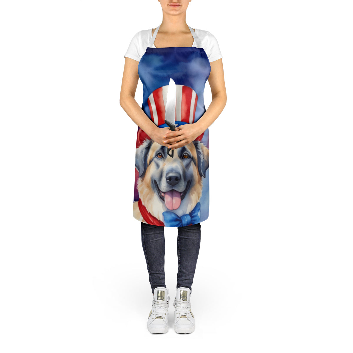 Anatolian Shepherd Patriotic American Apron