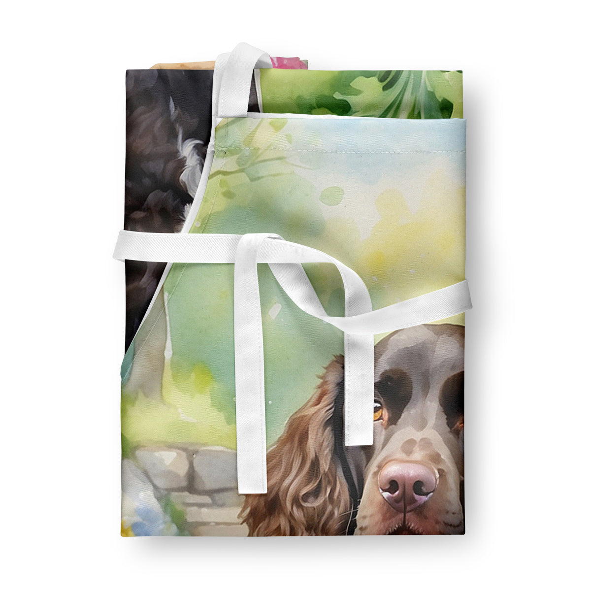 American Water Spaniel Spring Garden Apron