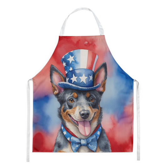 Australian Cattle Dog Patriotic American Apron