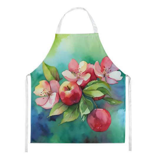 Arkansas Apple Blossom in Watercolor Apron