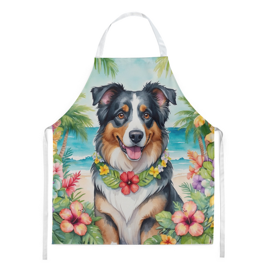 Australian Shepherd Luau Apron