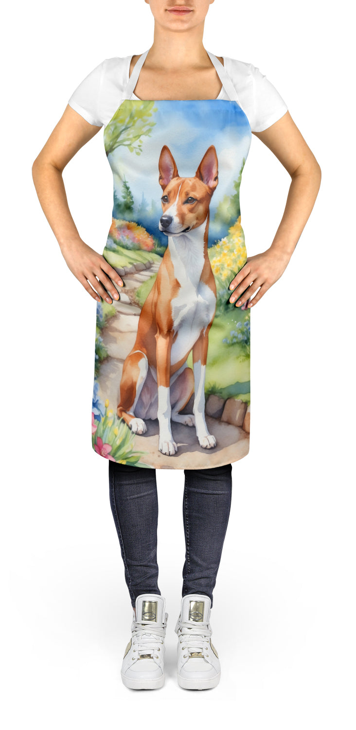 Basenji Spring Garden Apron