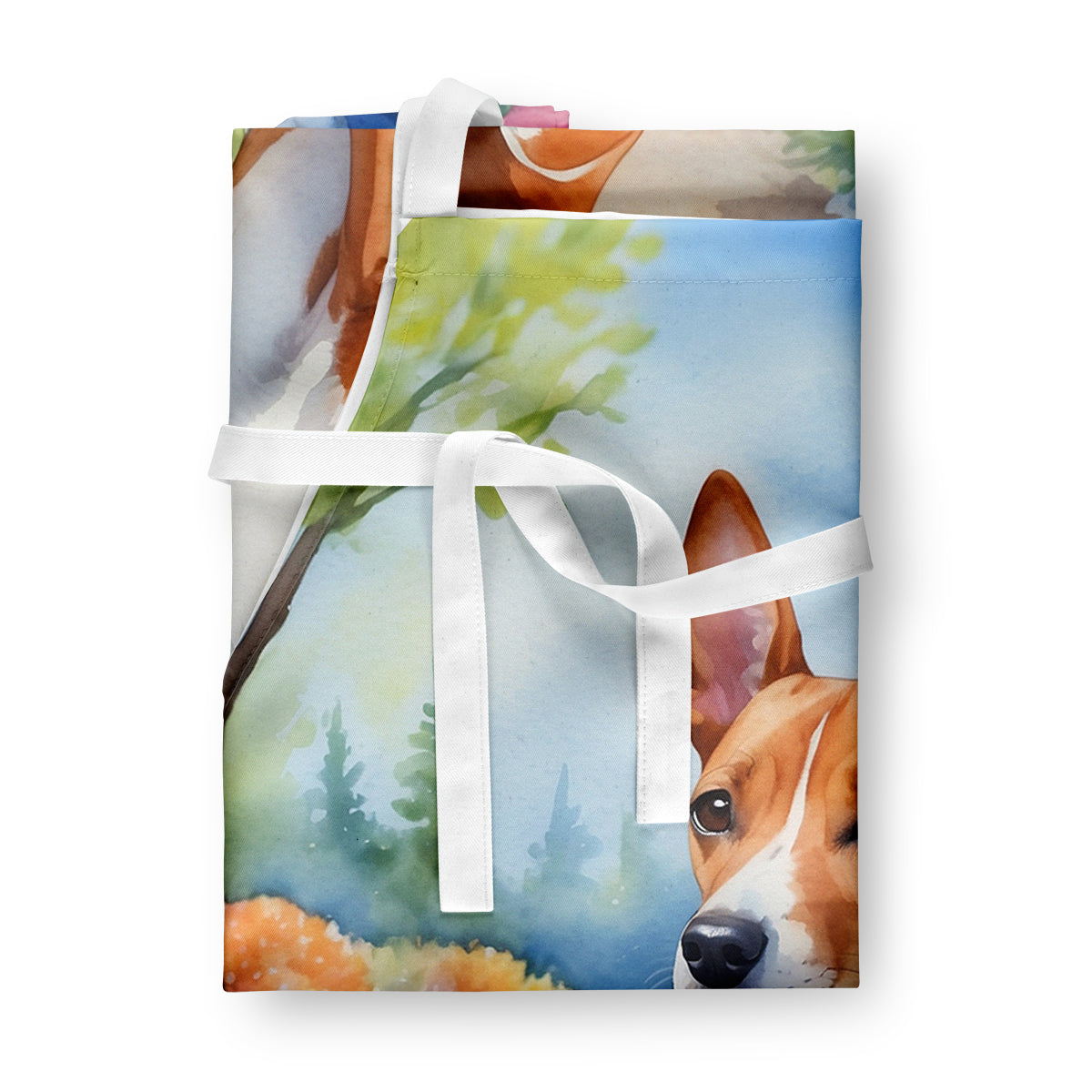 Basenji Spring Garden Apron