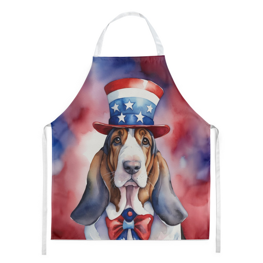 Basset Hound Patriotic American Apron