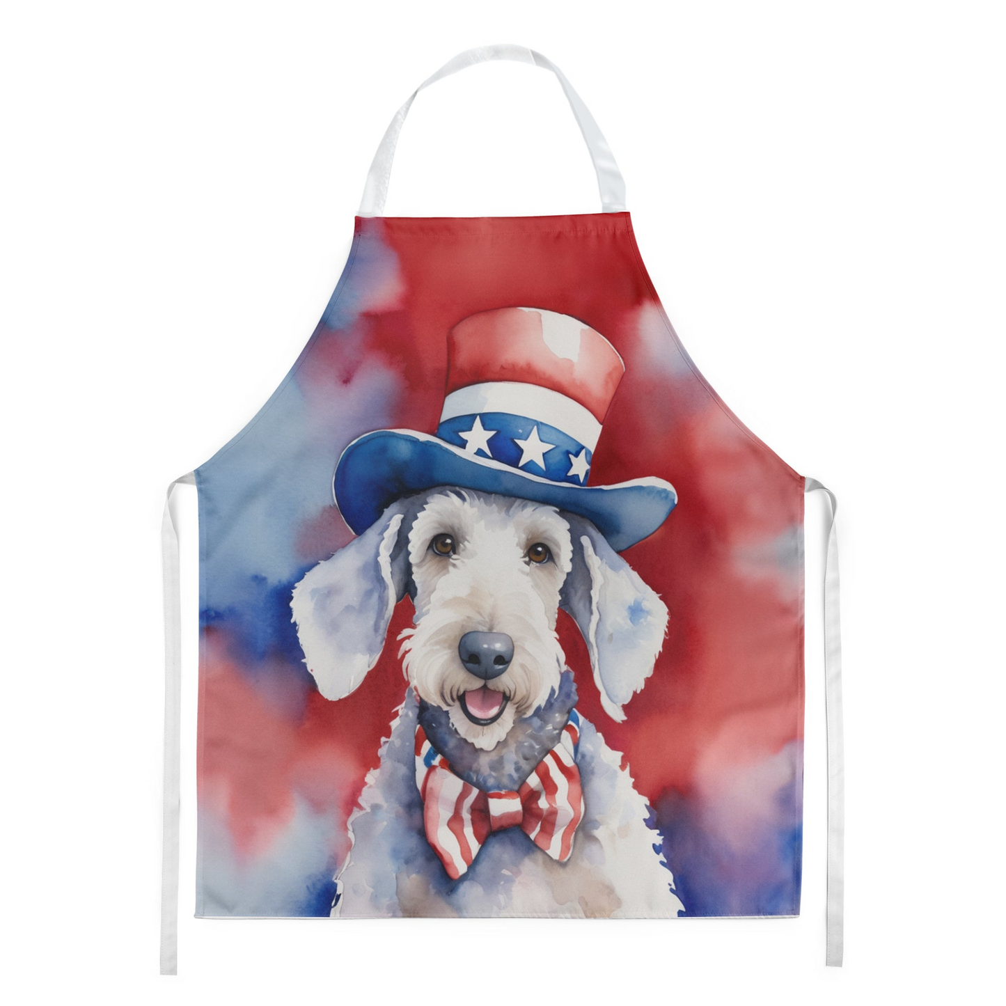 Bedlington Terrier Patriotic American Apron