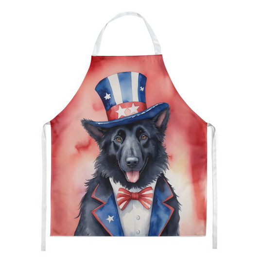 Belgian Sheepdog Patriotic American Apron