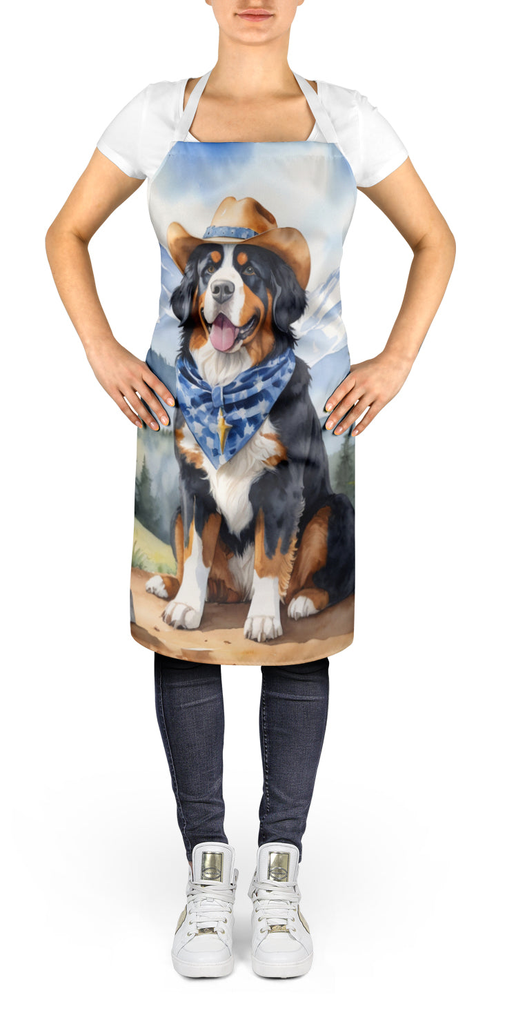 Bernese Mountain Dog Cowboy Welcome Apron