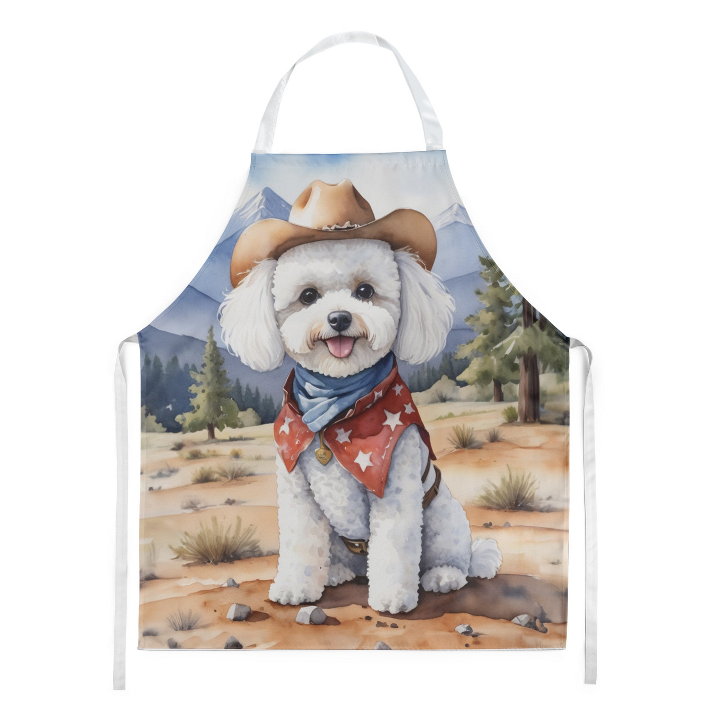 Bichon Frise Cowboy Welcome Apron