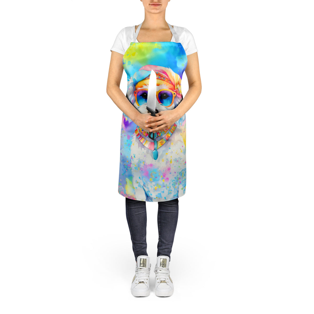 Bichon Frise Hippie Dawg Apron