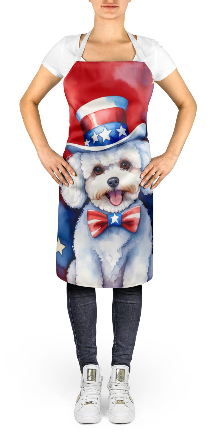 Bichon Frise Patriotic American Apron