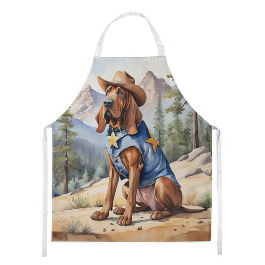 Bloodhound Cowboy Welcome Apron