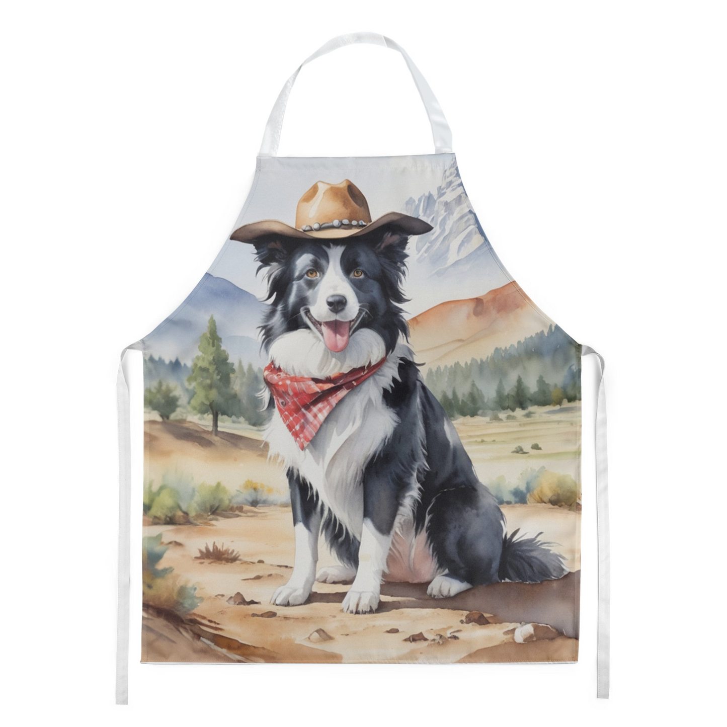 Border Collie Cowboy Welcome Apron