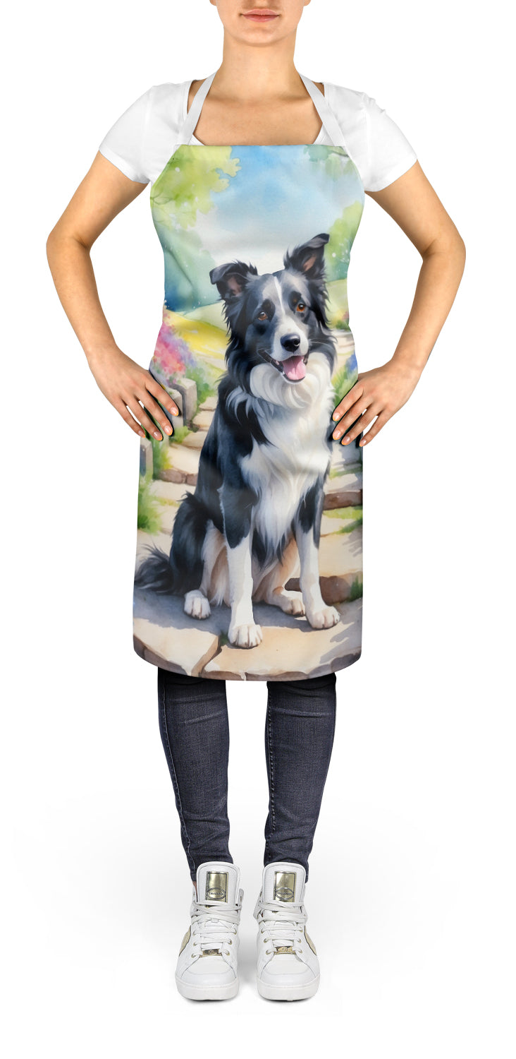 Border Collie Spring Path Apron