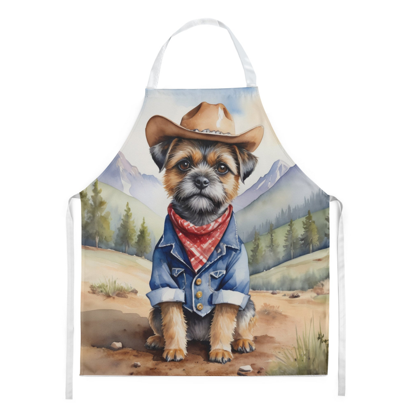 Border Terrier Cowboy Welcome Apron