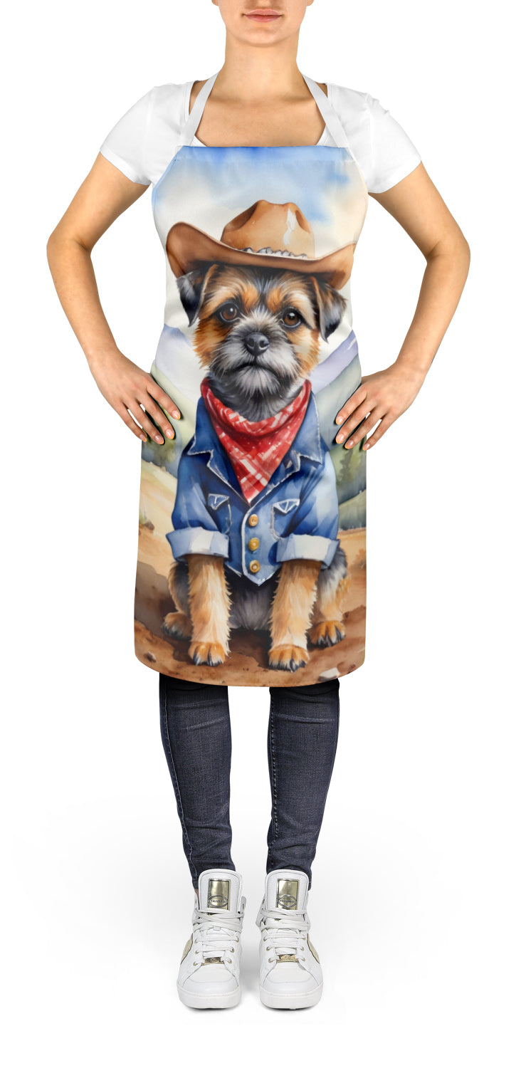 Border Terrier Cowboy Welcome Apron