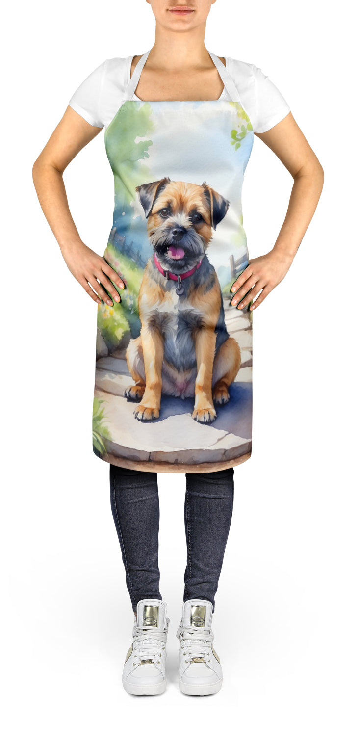 Border Terrier Spring Path Apron