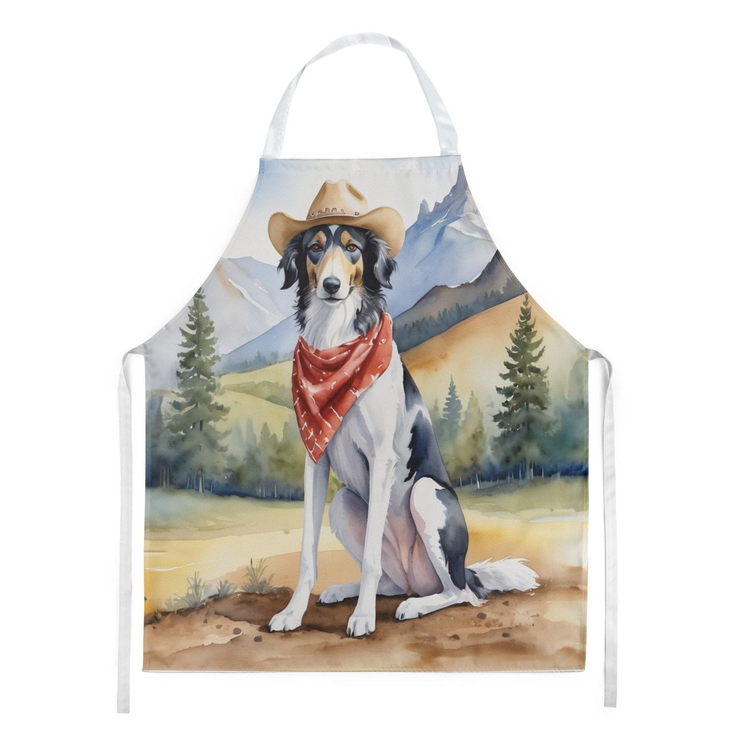 Borzoi Cowboy Welcome Apron