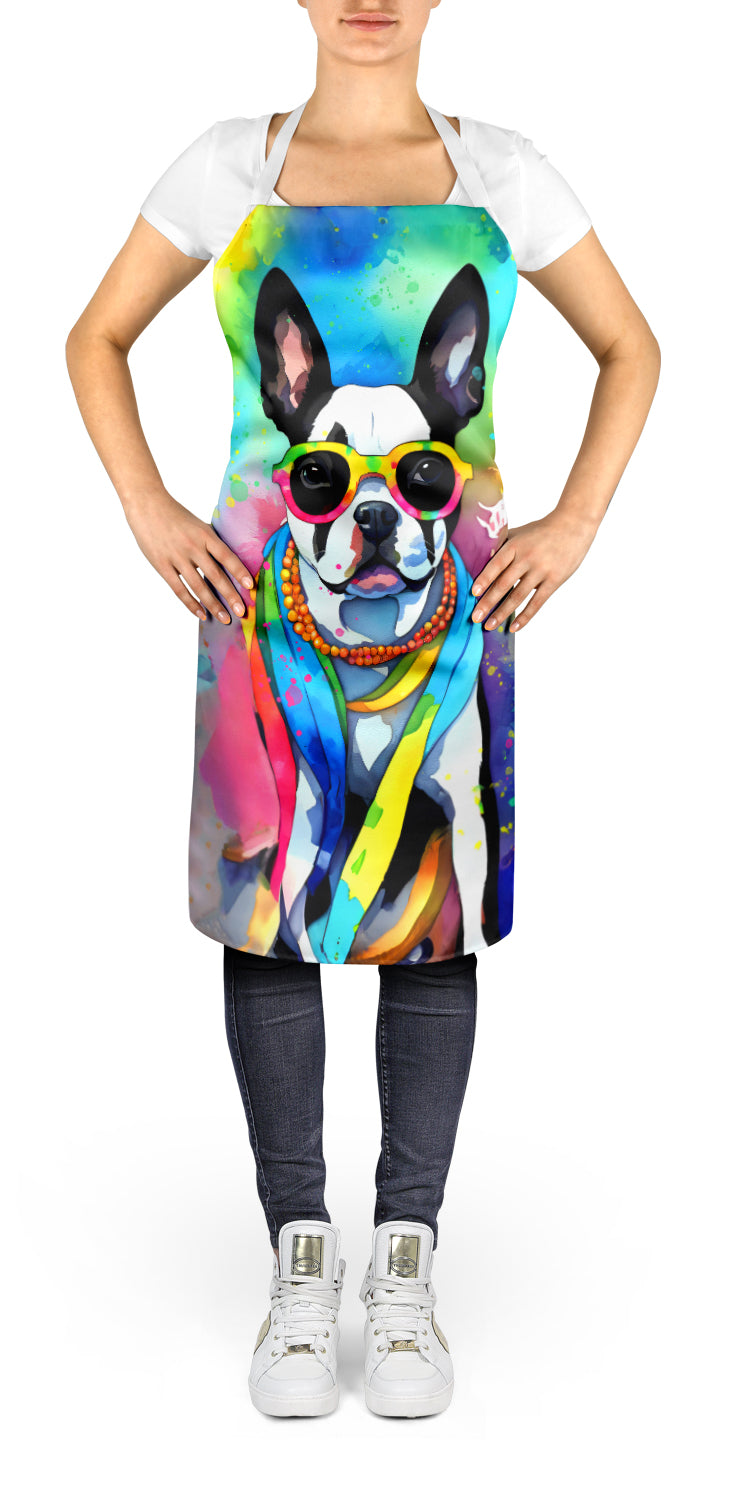 Boston Terrier Hippie Dawg Apron