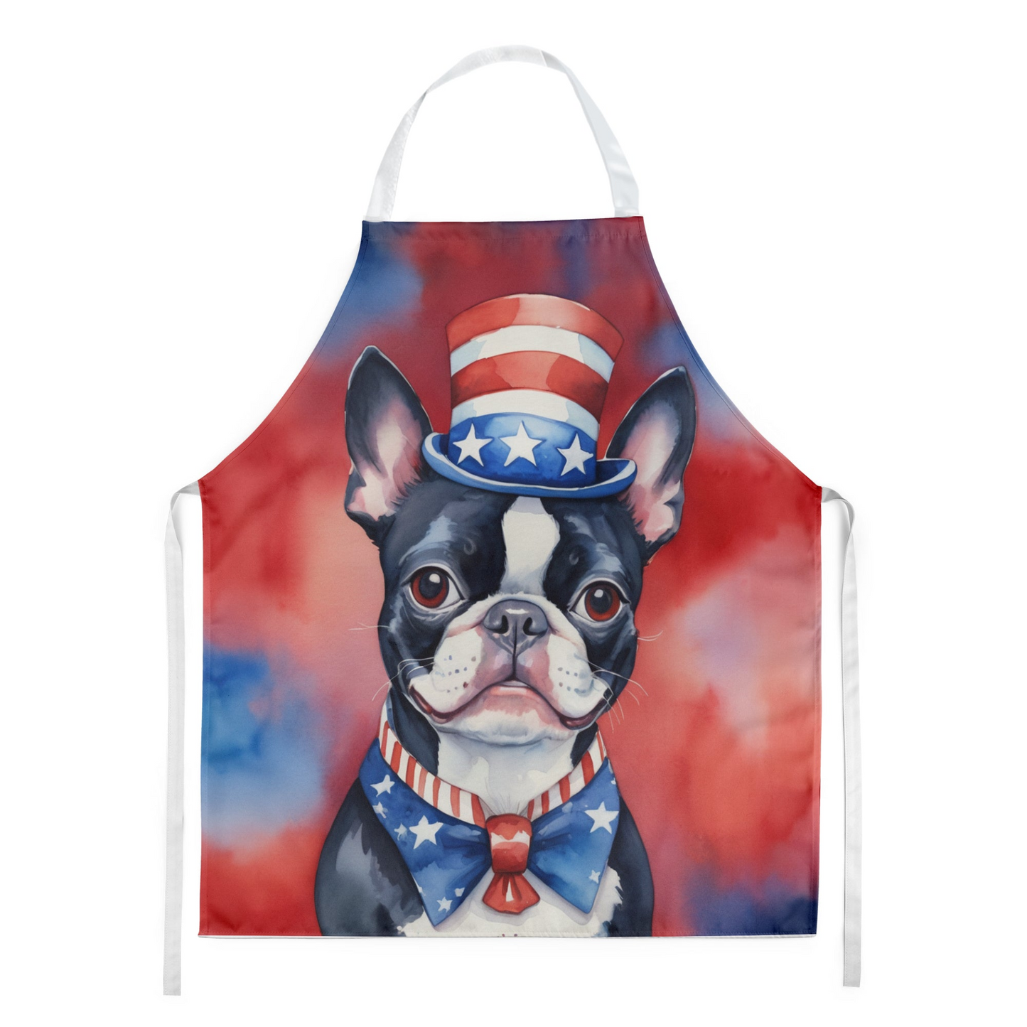 Boston Terrier Patriotic American Apron