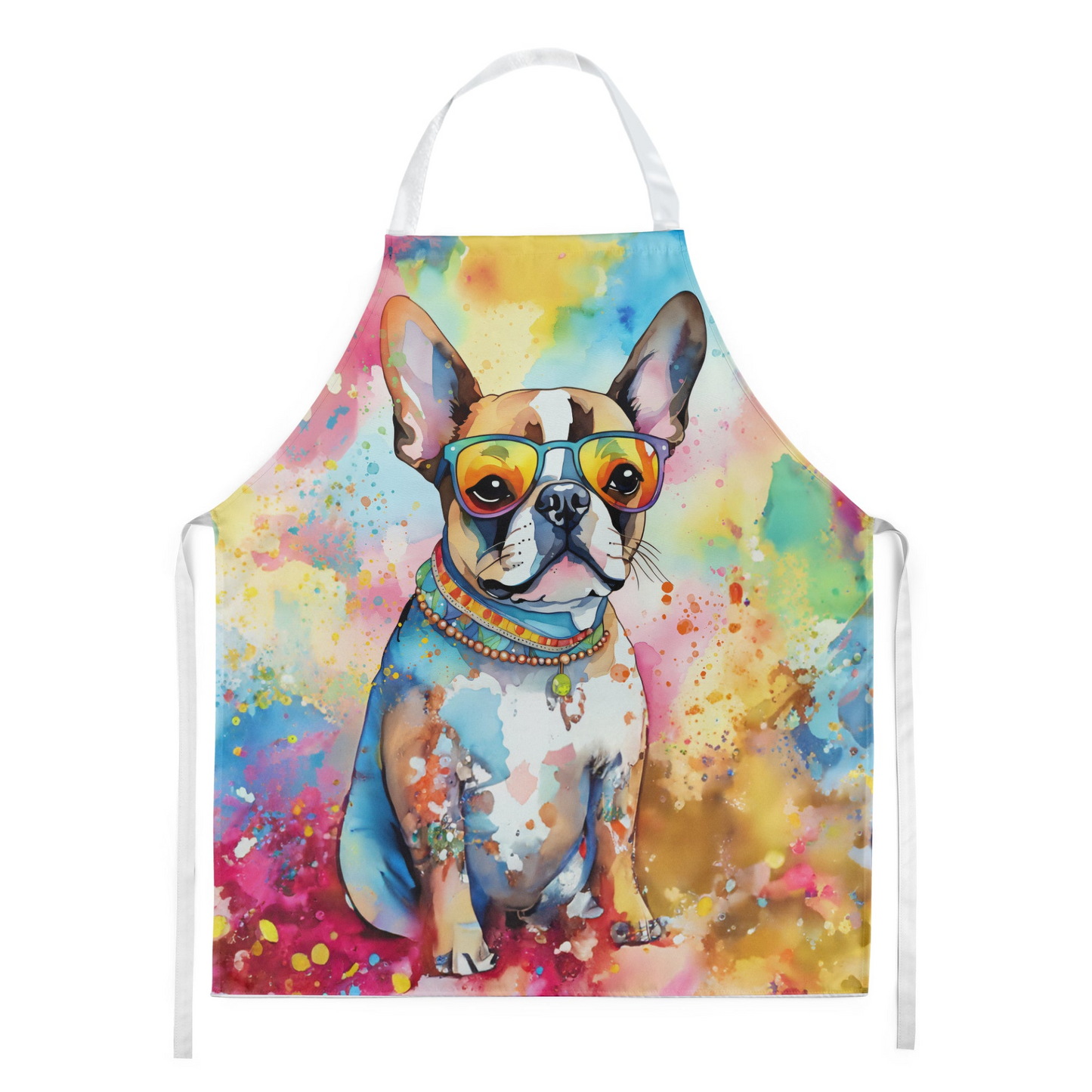 Boston Terrier Hippie Dawg Apron