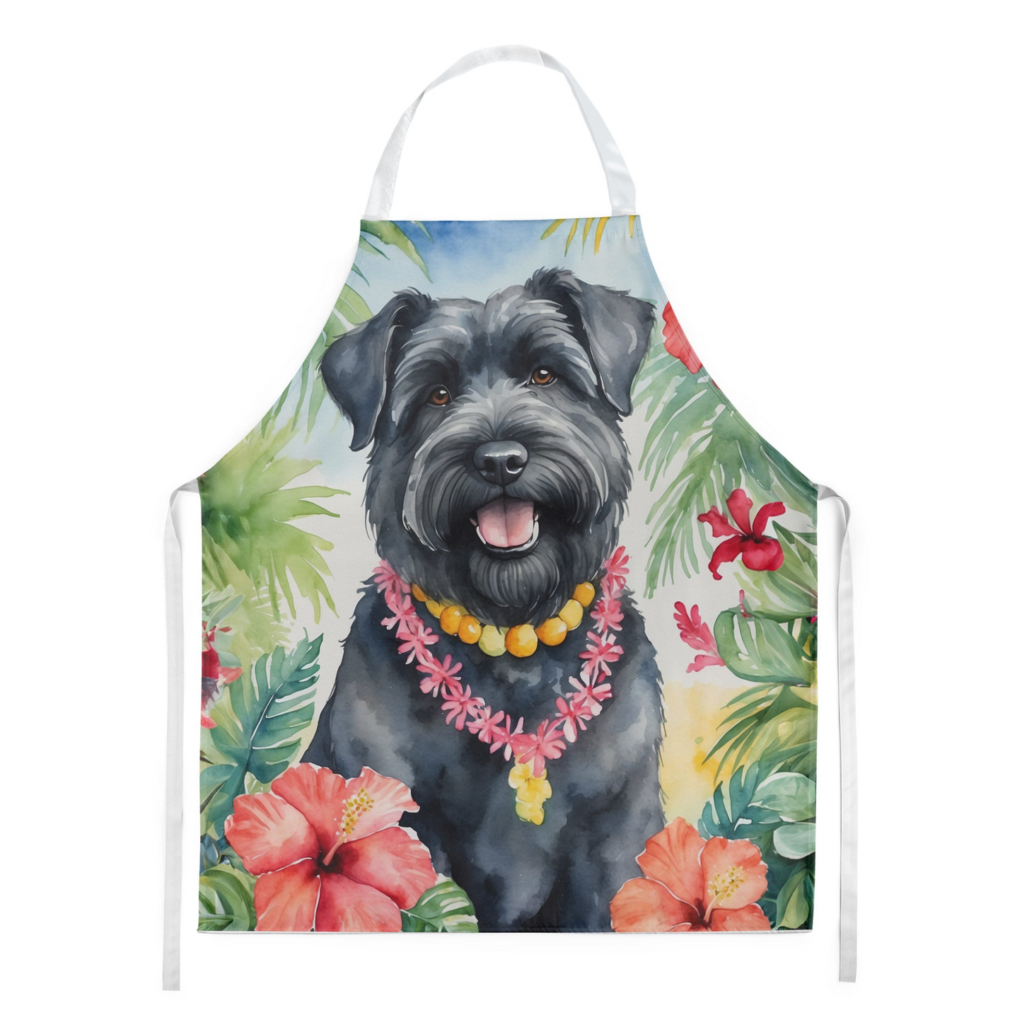 Bouvier des Flandres Luau Apron