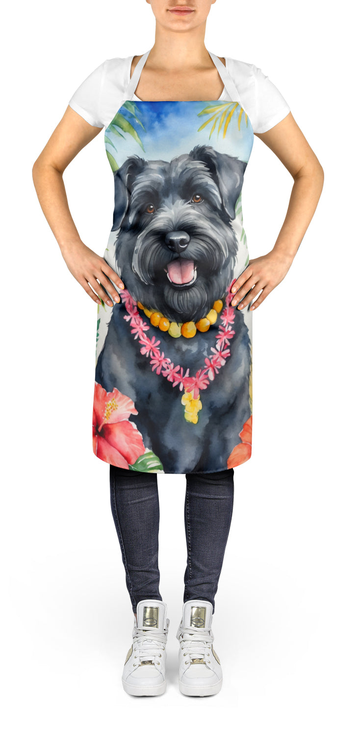 Bouvier des Flandres Luau Apron